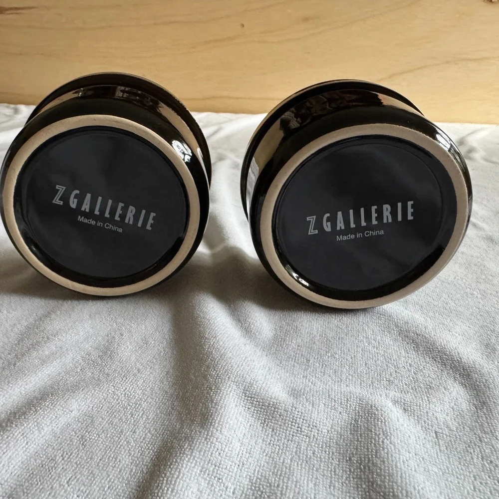 Multi Use Ceramic Storage Containers w/Metal Lids Food Safe Too Z Gallerie